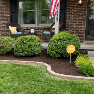 New landscaping installation by Allen's Lawn Service in Lexington, KY.